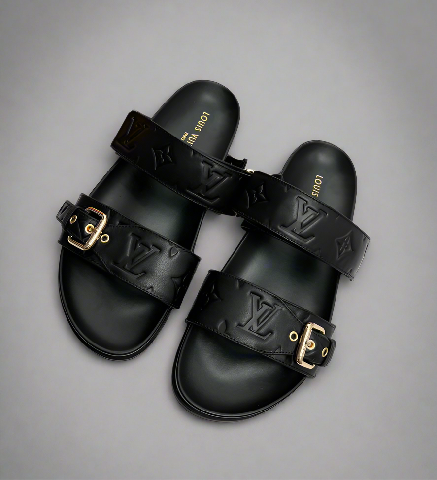 Louis vuitton Bom dia Flat mule Black