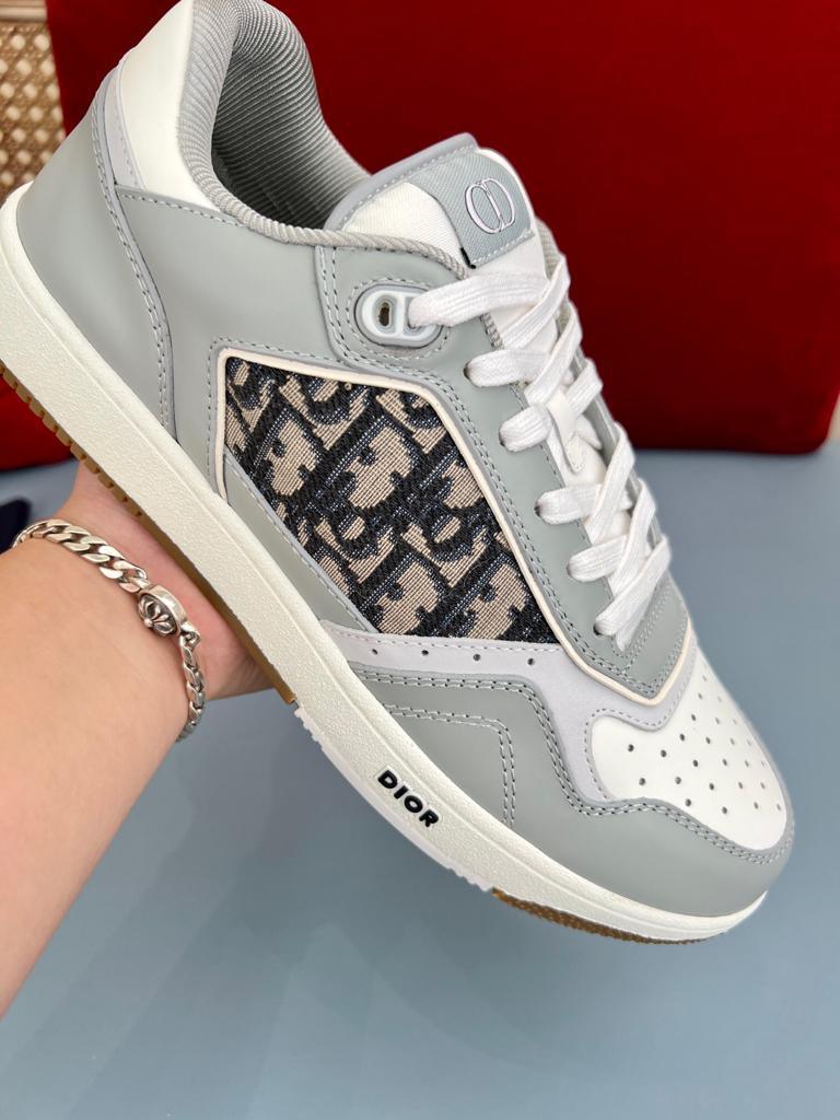 Dior B27 Dior Print Sneakers B27 Uptown Low-Top Sneaker White And