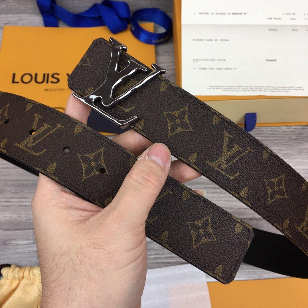 Louis Vuitton レザーベルト 90/38 LOUIS VUITTON Monogram Solar Ray Chain Belt 90 36 Black