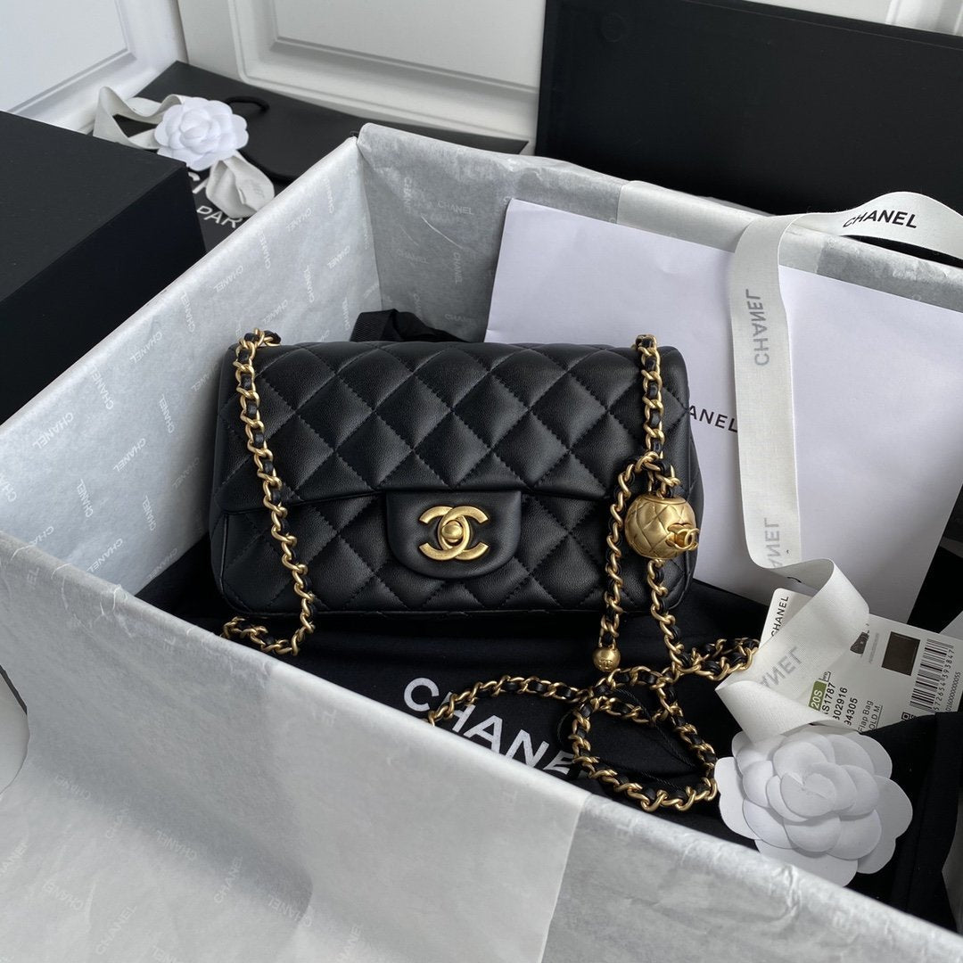 Chanel Mini Flap Bag Chanel Round Handle Bag Chanel Pearl Crush