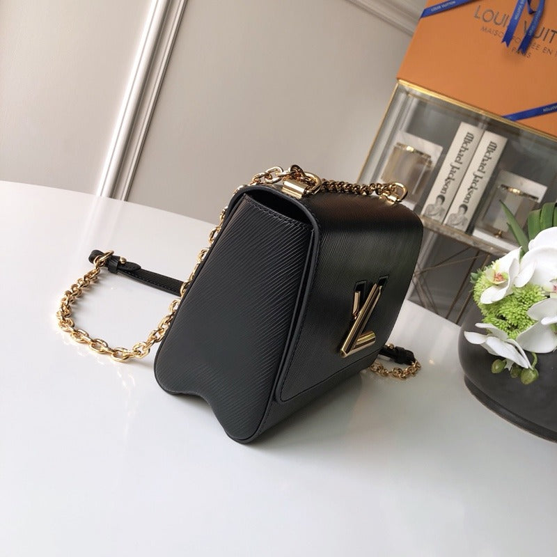 Louis Vuitton Twist MM Black Epi Leather Bag