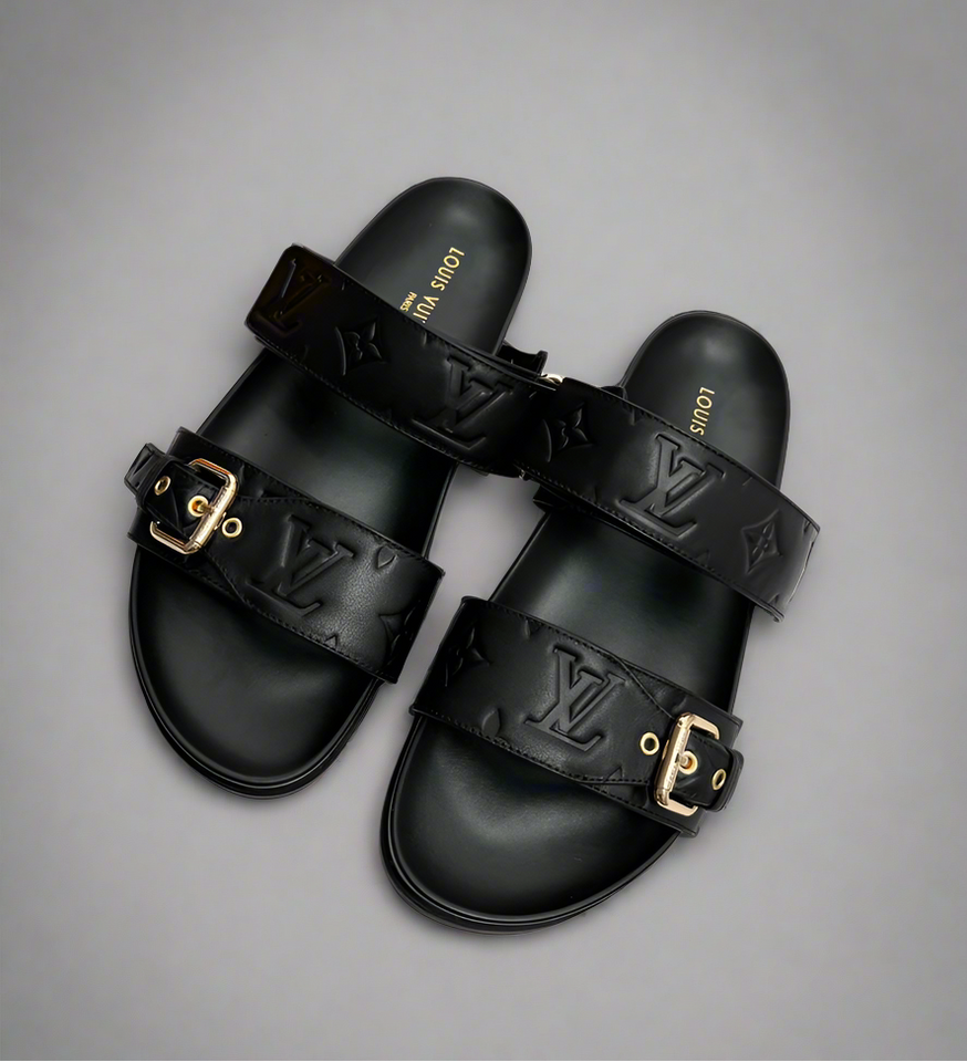 Louis vuitton Bom dia Flat comfort mule Black