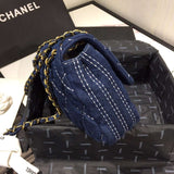 Chanel Denim Quilted Flap Bag