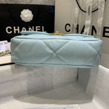 CHANEL 19 small Flap Bag Tiffany Blue