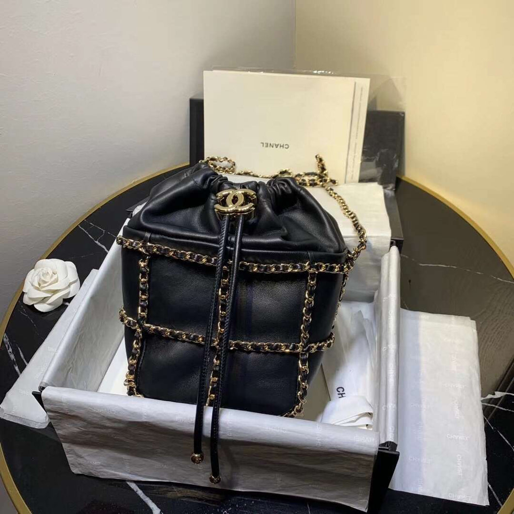 Chanel Bucket chain Drawstring Bag 2021