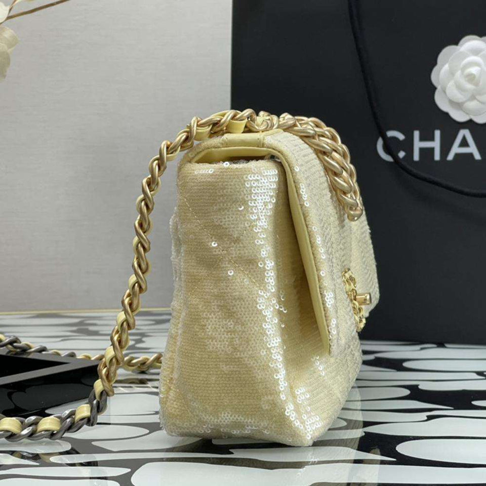 Chanel 19 sequin Flap Bag