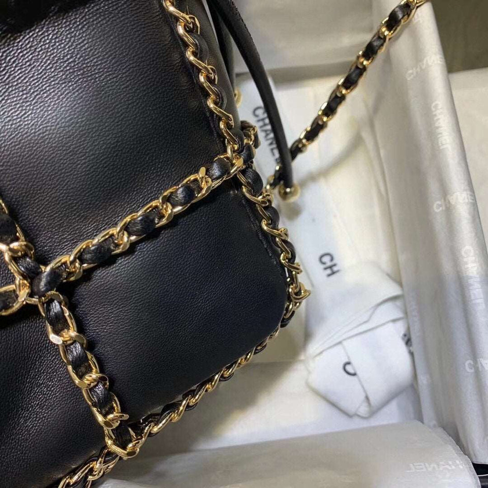 Chanel Bucket chain Drawstring Bag 2021