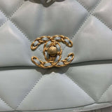 CHANEL 19 small Flap Bag Tiffany Blue