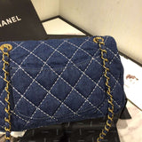 Chanel Denim Quilted Flap Bag