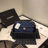 Chanel Denim Quilted Flap Bag