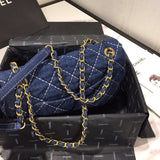 Chanel Denim Quilted Flap Bag