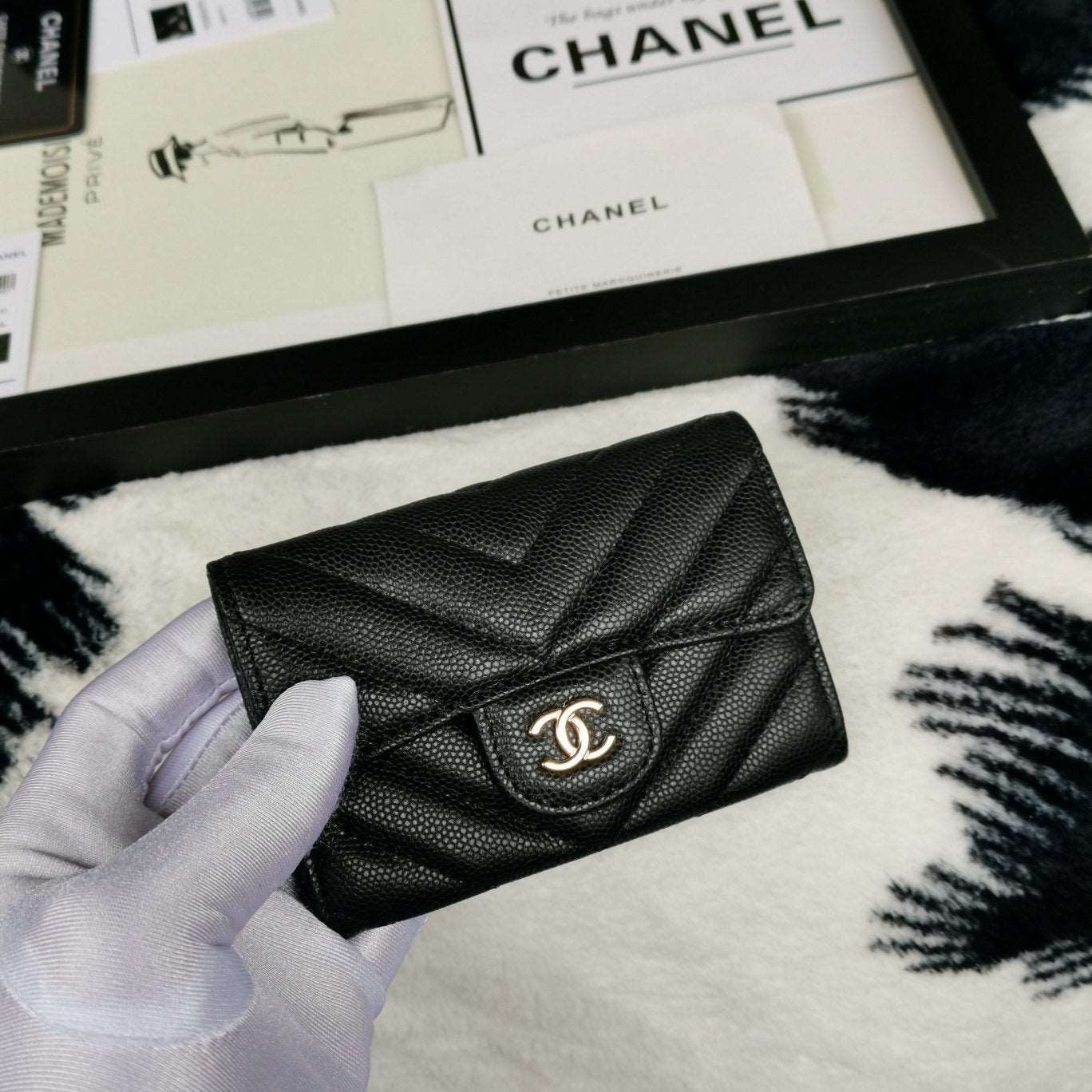 SMALL WALLET スモールウォレット シャネル 国内発送 2020SS 楽天市場】≪Brand new≫CHANEL Mini Small Wallet Black Silver