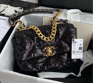 Chanel 19 sequin bag hotsell