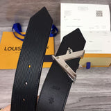 Louis Vuitton twist silver logo belt