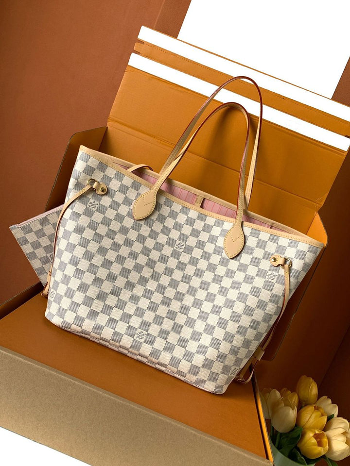 LV neverfull mm Rose Ballerine pink
