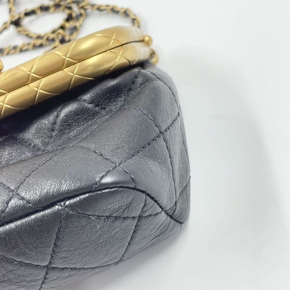 Chanel kiss lock mini bag