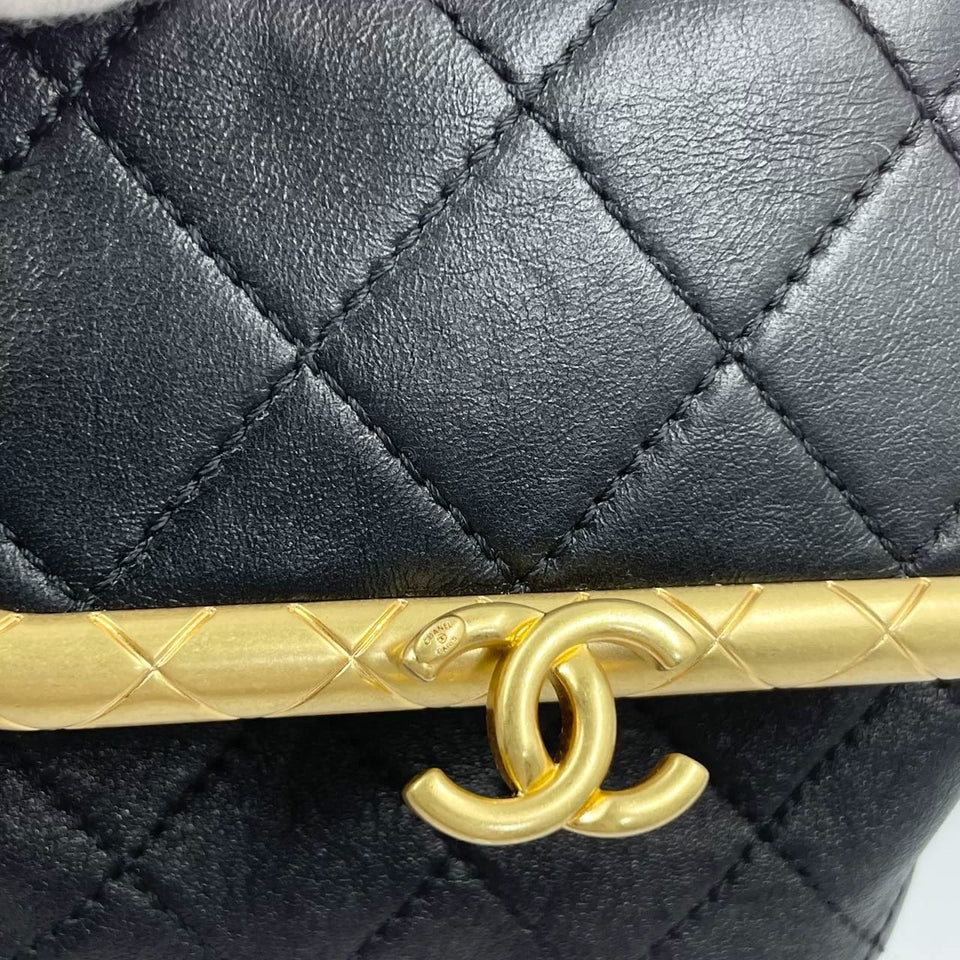 Chanel kiss lock mini bag