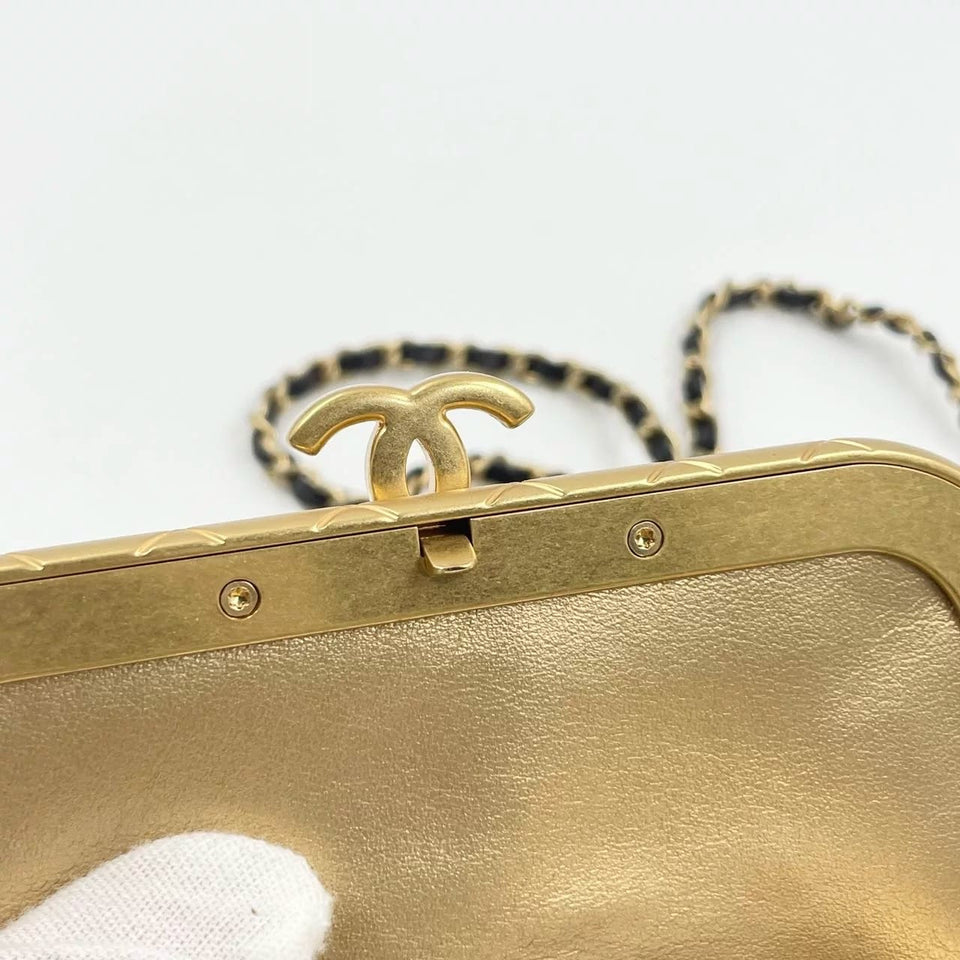 Chanel kiss lock mini bag