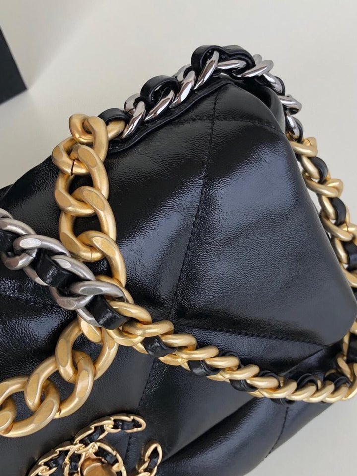 CHANEL 19 Large Flap Bag Black