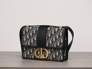 DIOR 30 MONTAIGNE BAG Oblique Blue Jacquard