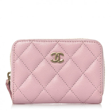 Chanel Navy Wallet Pink