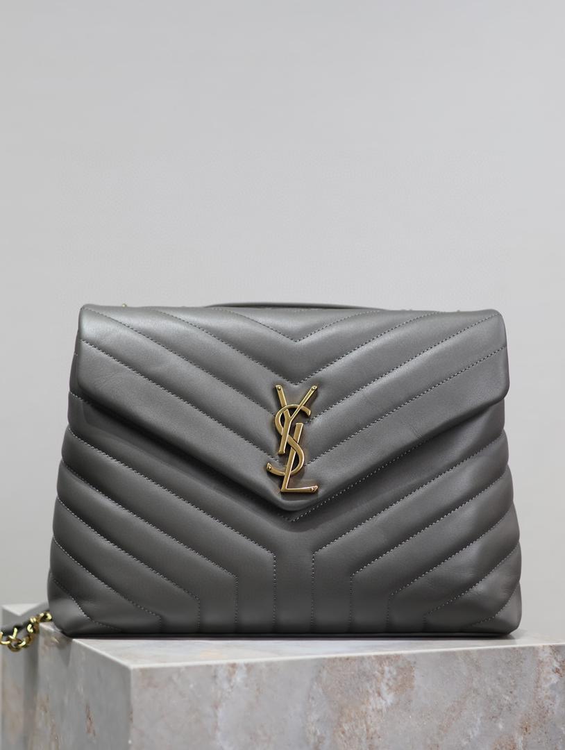 YSL LOULOU SMALL BAG Gray