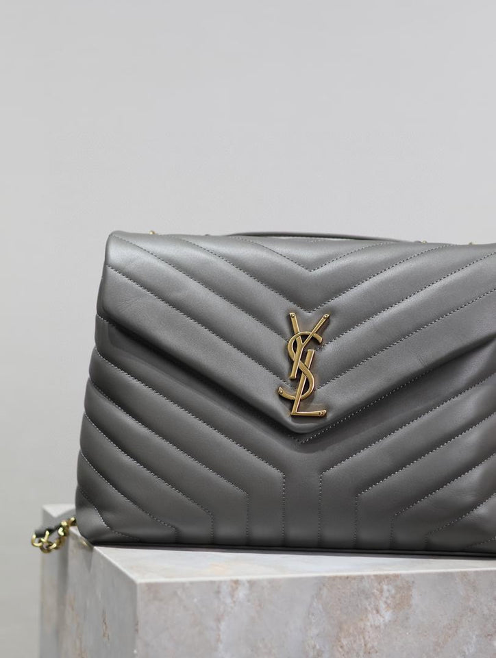 YSL LOULOU SMALL BAG Gray