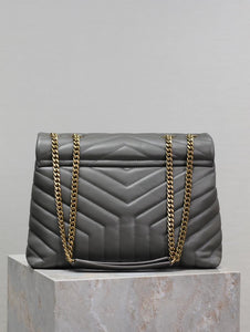 YSL LOULOU SMALL BAG Gray