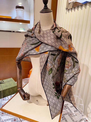 Gucci Floral Cashmere Scarf