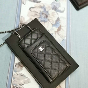 Chanel Caviar quilted CC phone holder Wallet