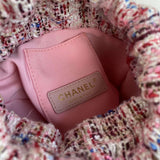 Chanel 2020 Tweed Soul Bucket Bag Pink