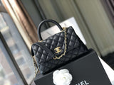 Chanel Black caviar quilted Bag With Coco Handle