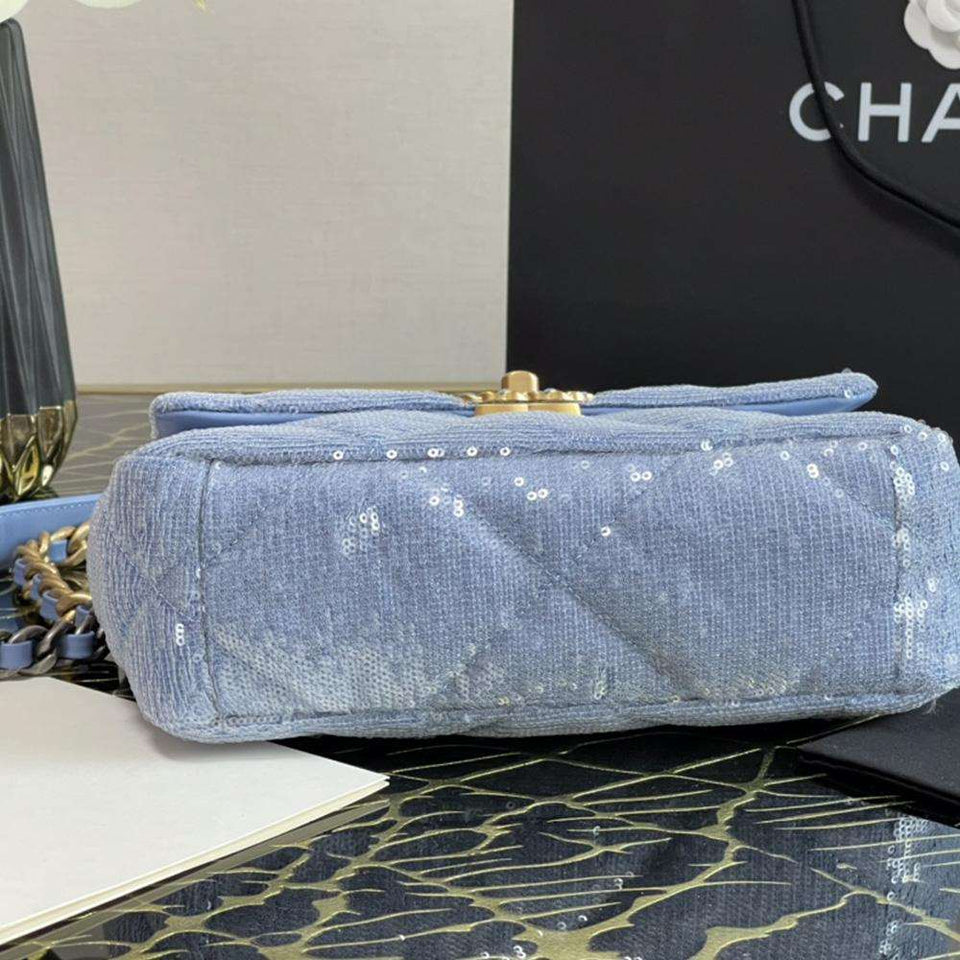 Chanel 19 sequin Flap Bag