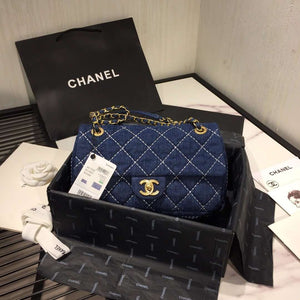 Chanel Denim Quilted Flap Bag