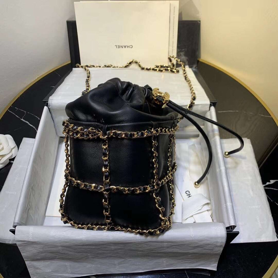 Chanel Bucket chain Drawstring Bag 2021