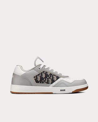 Dior B27 Gray and white smooth calfskin Low top sneakers
