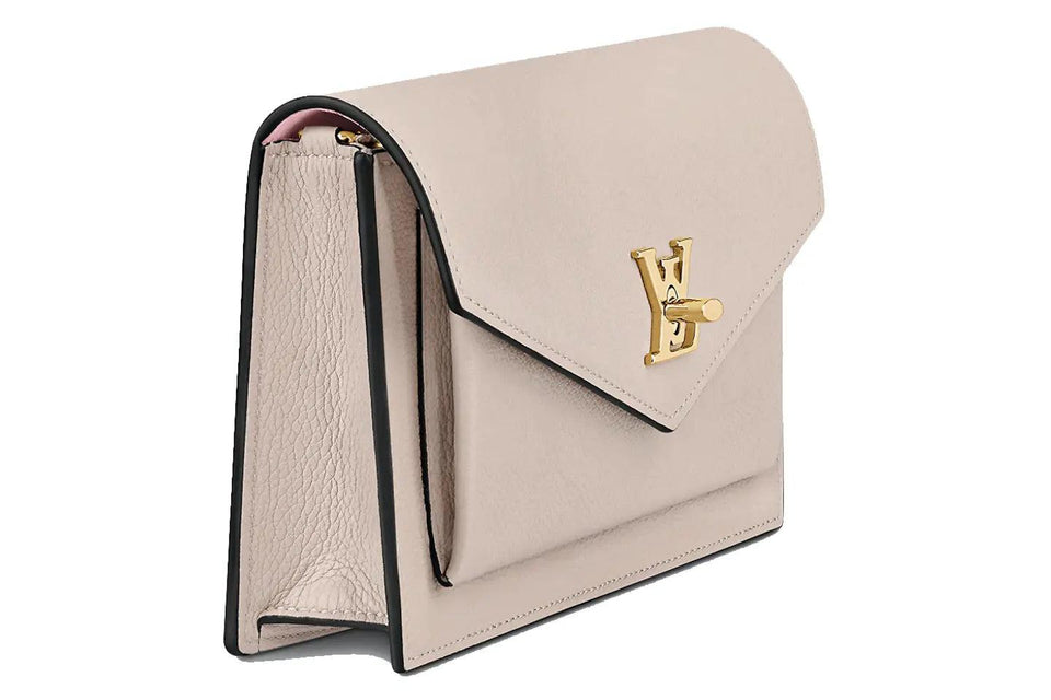 Louis Vuitton MYLOCKME Chain Pochette Greige Beige in Calfskin