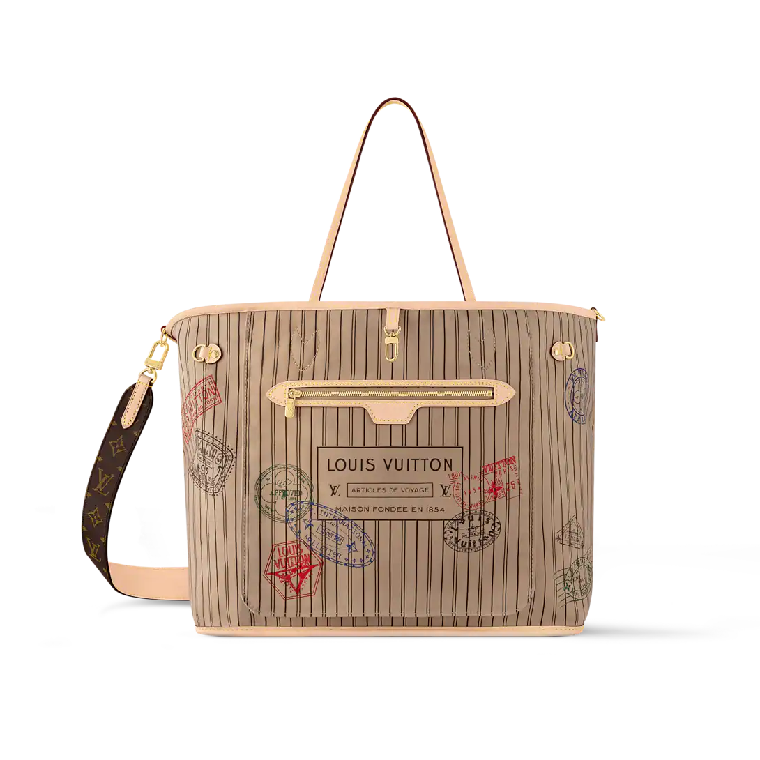 新作*LV*ネヴァーフル Neverfull Inside Out GM トートバッグ Neverfull GM Monogram Inside Out Stripe Tote | LOUIS VUITTON ®