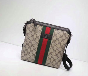 Gucci Web Stripe Supreme Canvas Messenger Bag for Men