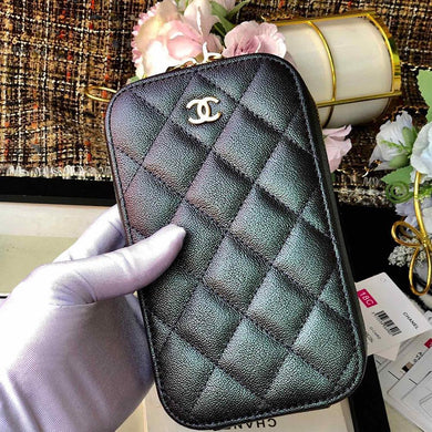 Chanel Caviar phone case Black