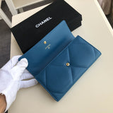 Chanel 19 Quilted Flap Wallet