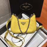 PRADA Tessuto Nylon Mini Re-Edition 2000 Shoulder Bag yellow
