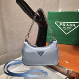 PRADA Tessuto Nylon Mini Re-Edition 2000 Shoulder Bag Astral Blue