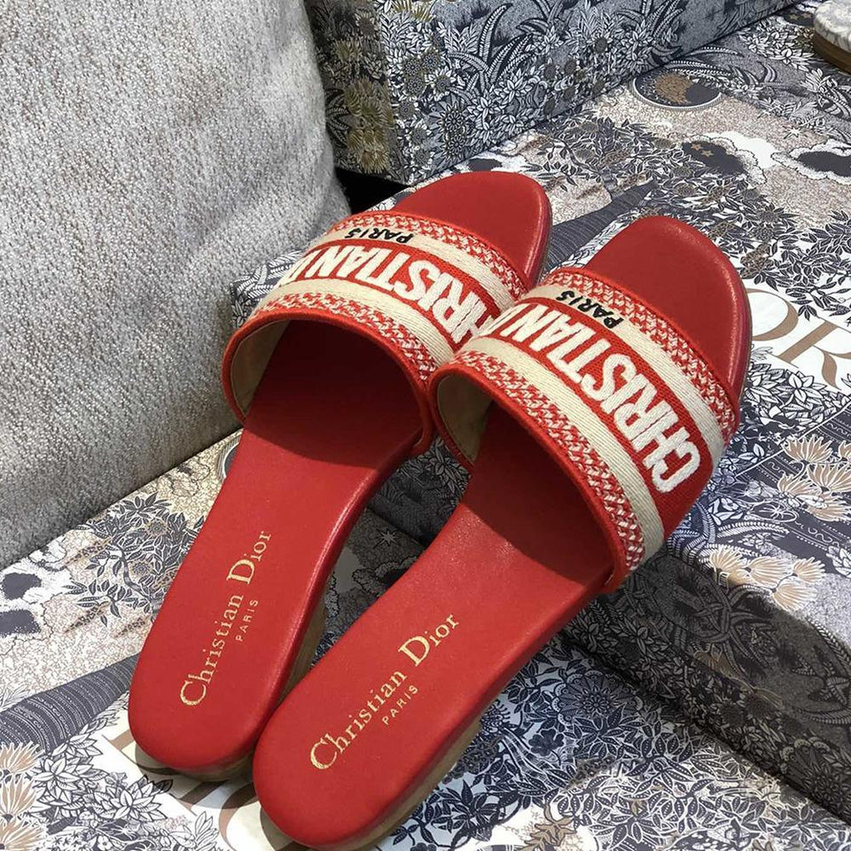 Red dior sandals new arrivals