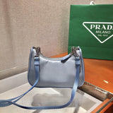 PRADA Tessuto Nylon Mini Re-Edition 2000 Shoulder Bag Astral Blue