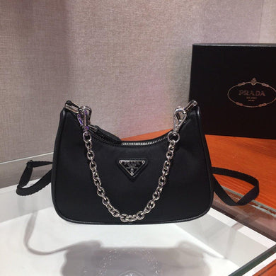 PRADA Tessuto Nylon Mini Re-Edition 2000 Shoulder Bag Black