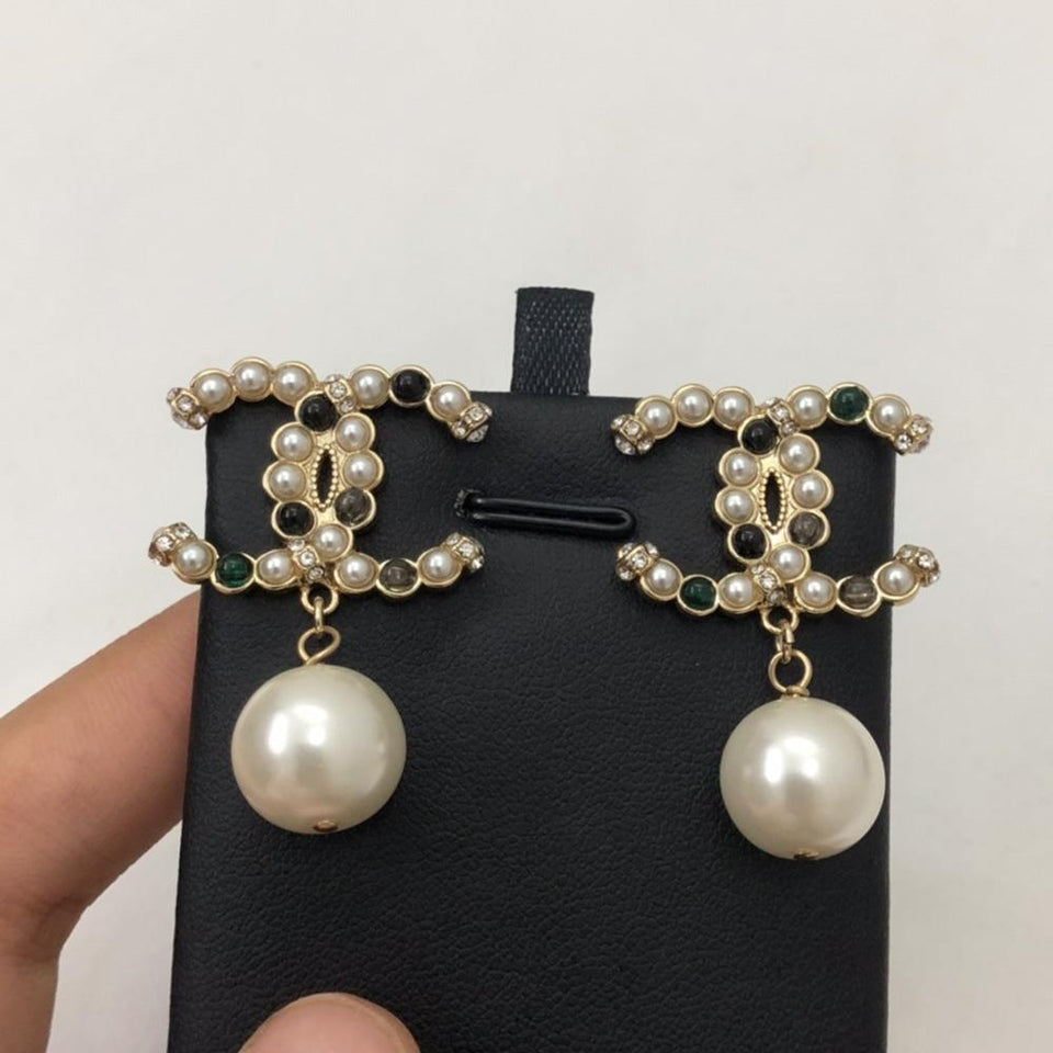 Chanel Pearl Drop Earrings