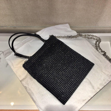 Satin Handbag with Decoration