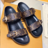 Louis Vuitton Bom Dia Flat Mule Slides Sandals