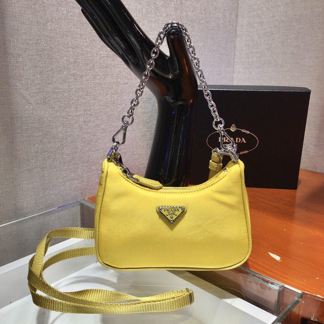 Prada Re-edition 2005 Re-nylon Mini Bag in Yellow